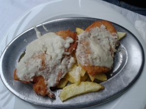 Escalopines al cabrales El Padron