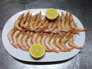 Gambas a la plancha en El Valle