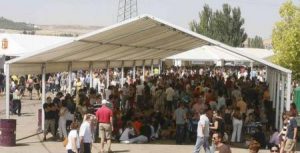 Carpa de las casetas regionales de Valladolid