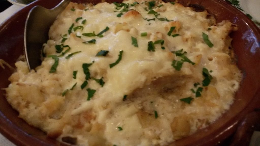 Bacalao com nata en Postigo do Carvao