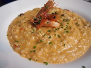 Café del Rey risotto_gambas_setas_cafedelrey