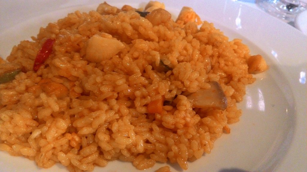 arroz marinero limpio “para no mancharse” y su ali-oli