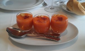 Restaurante Alameda Chupitos de gazpacho