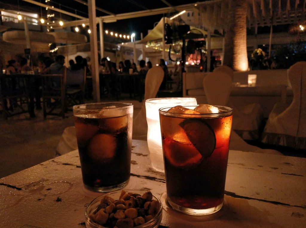 copas en La Siesta, en Jávea