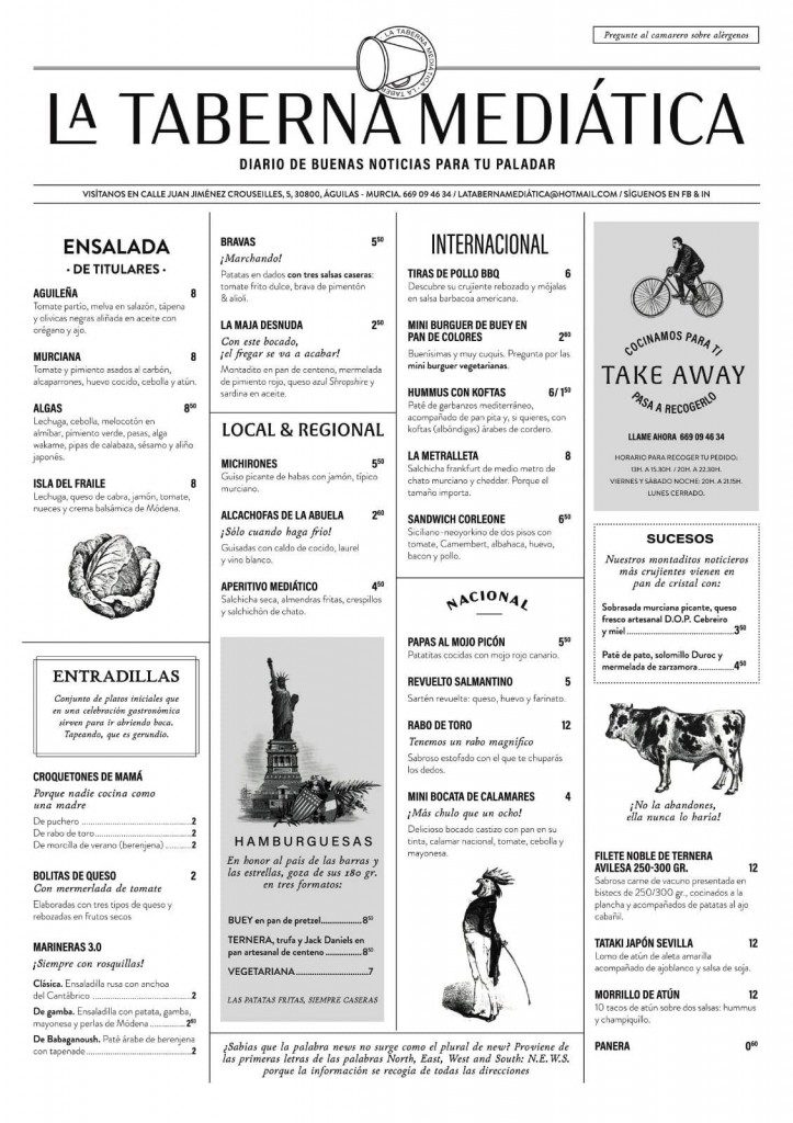 Carta en Taberna Mediática