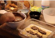 Tarta de chocolate y galletas