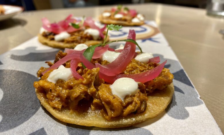 Ajonegro Sopes de cochinita pibil